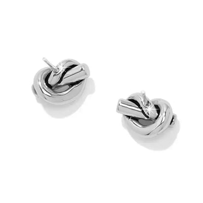 Interlok Single Knot Mini Earrings-Brighton,Earrings,Post Earrings,Silver-[option4]-[option5]-[option6]-Bella Bliss Boutique in Texas