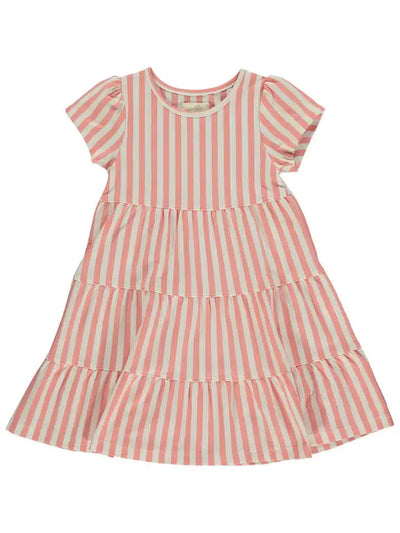 Iona Striped Dress-Berry Cream Stripe,Children & Tweens,children's,clothing,dress,dresses,Green and Cream Stripe,Infant to 6,Sale,stripe,Striped,Tweens 7-14-[option4]-[option5]-[option6]-Bella Bliss Boutique in Texas