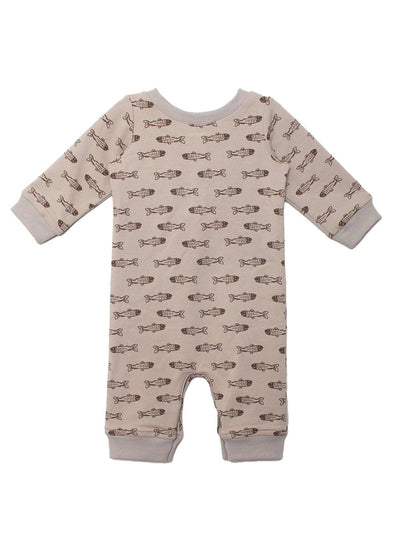 Isaiah Romper-Beige,boys,Button Front,Children & Tweens,clothing,Footless,Infant to 6,Long Sleeve,mabel + honey,pockets,Rompers-[option4]-[option5]-[option6]-Bella Bliss Boutique in Texas