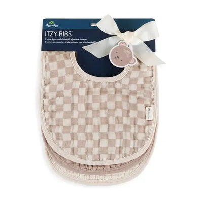 Itzy Bibs-3 Pack,3-Piece Set,Baby Gifts,Bib,Bibs,Check Yes!,Giddy Up,gift,Gift Sets,Gifts,Itzy Bibs,Itzy Ritzy,misc,Miscellaneous,Strawberries + Cream-Check Yes!-[option4]-[option5]-[option6]-Bella Bliss Boutique in Texas
