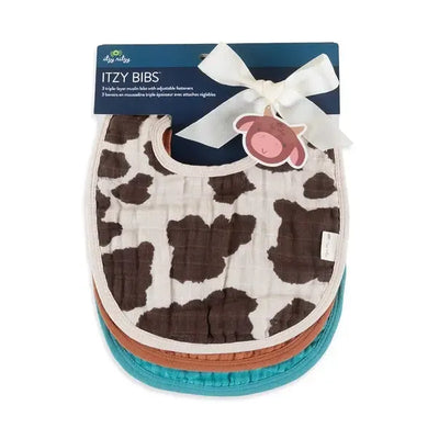 Itzy Bibs-3 Pack,3-Piece Set,Baby Gifts,Bib,Bibs,Check Yes!,Giddy Up,gift,Gift Sets,Gifts,Itzy Bibs,Itzy Ritzy,misc,Miscellaneous,Strawberries + Cream-Giddy Up-[option4]-[option5]-[option6]-Bella Bliss Boutique in Texas