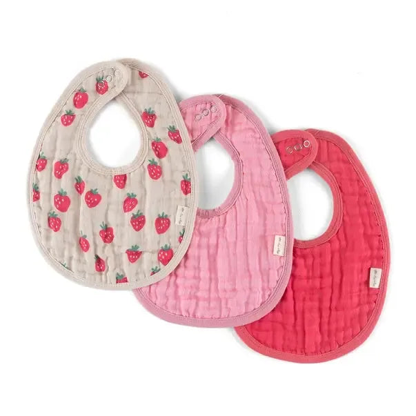 Itzy Bibs-3 Pack,3-Piece Set,Baby Gifts,Bib,Bibs,Check Yes!,Giddy Up,gift,Gift Sets,Gifts,Itzy Bibs,Itzy Ritzy,misc,Miscellaneous,Strawberries + Cream-[option4]-[option5]-[option6]-Bella Bliss Boutique in Texas