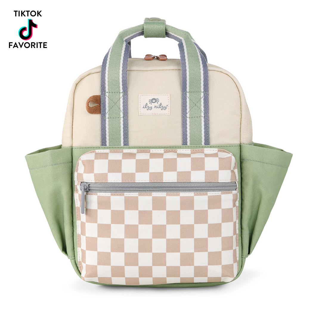 Itzy Bitzy Backpack-Backpack,checkered,Children & Tweens,children's,children's Accessories,Children/Tween,Childrens/Tween,Floral,Floral Print,Itzy Ritzy-[option4]-[option5]-[option6]-Bella Bliss Boutique in Texas