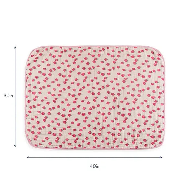 Itzy Blanket-Baby Gifts,Blanket,Check Yes!,Giddy Up,gift,Gifts,Itzy Blanket,Itzy Ritzy,misc,Miscellaneous,Receiving Blanket,Reversible,Reversible Blanket,Strawberries + Cream,Swaddle Blanket-[option4]-[option5]-[option6]-Bella Bliss Boutique in Texas