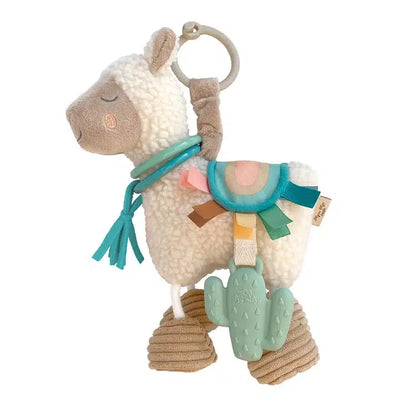Itzy Friends Link & Love Activity Plush with Teether Toy-Baby Gifts,Gifts,Itzy Ritzy,llama,misc,Miscellaneous,Plush,Silicone Teether,Teether,Unicorn-[option4]-[option5]-[option6]-Bella Bliss Boutique in Texas