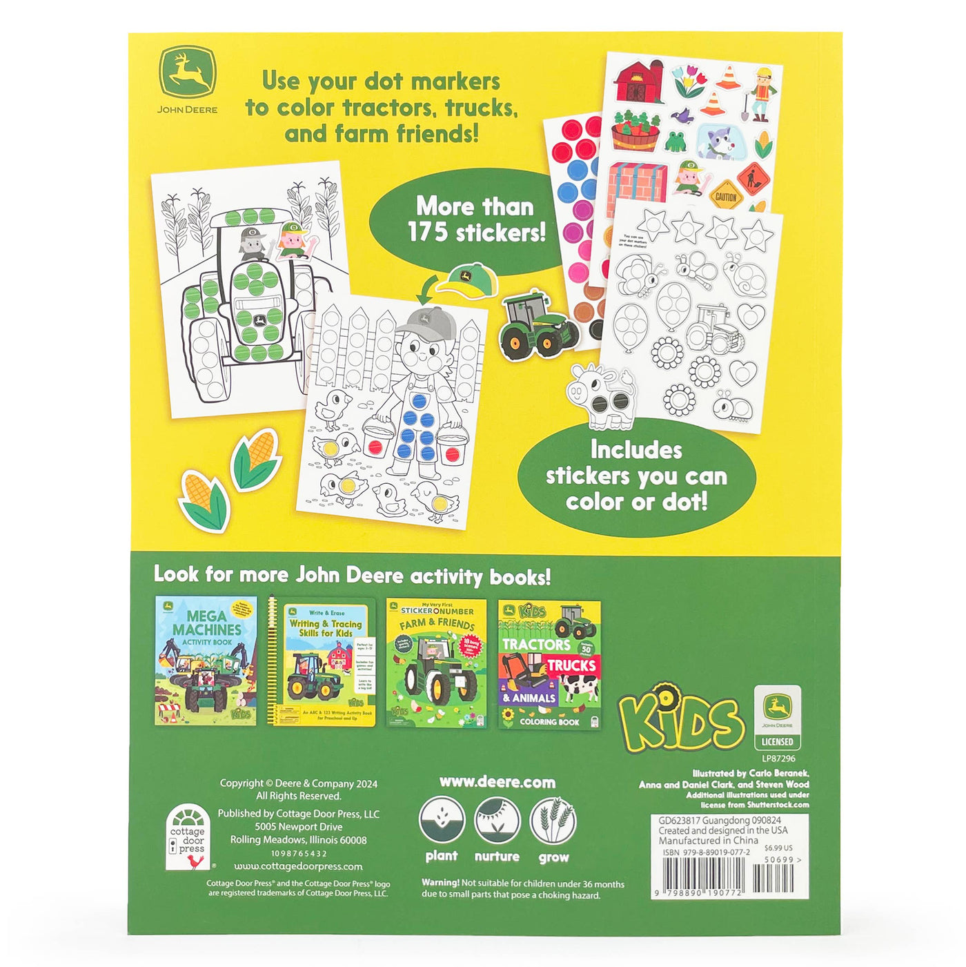 John Deere Kids Farm Activity Book-Activity Book,Coloring Book,Gifts for Baby,infant,Infant to 6,Interactive Book,Toys-[option4]-[option5]-[option6]-Bella Bliss Boutique in Texas