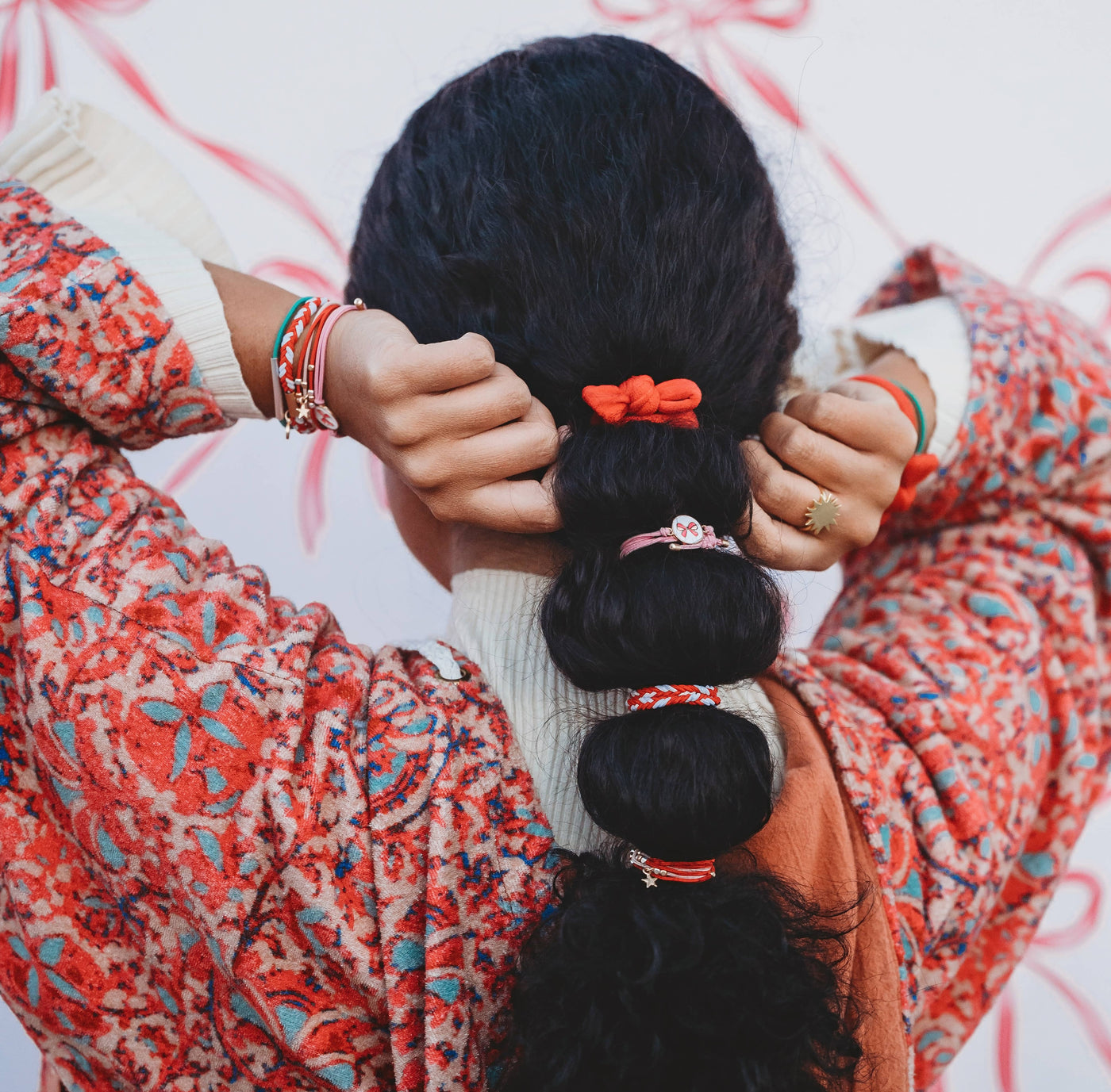 Joy Hair Tie Bracelets-Hair Tie Bracelets,holiday,K'Lani,Stretch-Small-[option4]-[option5]-[option6]-Bella Bliss Boutique in Texas
