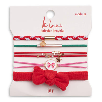 Joy Hair Tie Bracelets-Hair Tie Bracelets,holiday,K'Lani,Stretch-[option4]-[option5]-[option6]-Bella Bliss Boutique in Texas