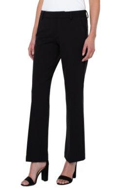 Kelsey Knit Flare Trousers-Black, Bottoms, clothing, Flare, Flared, Kelsey, Luxe Stretch, Pants, Women, women's, Woven-0/25-[option4]-[option5]-[option6]-Bella Bliss Boutique in Texas