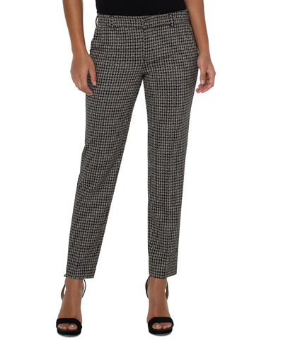 Kelsey Knit Trousers-Black and Tan Plaid, Kelsey Trouser, Liverpool, Sale-4/27-[option4]-[option5]-[option6]-Bella Bliss Boutique in Texas