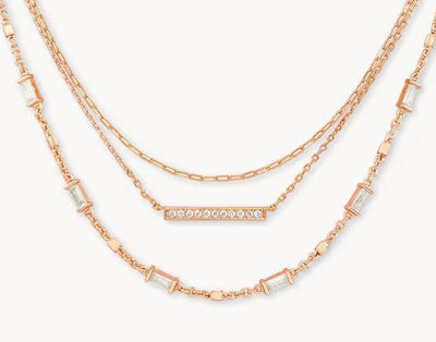 Kendra Scott Addison Triple Strand Necklace-14k Gold,Chain Necklace,Jewelry,Kendra Scott,necklace,necklaces,Women,women's-[option4]-[option5]-[option6]-Bella Bliss Boutique in Texas