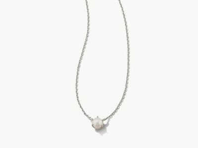 Kendra Scott Ashton Pearl Pendant Necklace-Chain Necklace,Freshwater Pearl,Jewelry,Kendra Scott,necklace,necklaces,Pearl,Pendant Necklace,Silver,Women,women's-[option4]-[option5]-[option6]-Bella Bliss Boutique in Texas