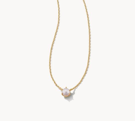 Kendra Scott Ashton Pearl Pendant Necklace-14k Gold,Freshwater Pearl,Jewelry,Kendra Scott,necklace,necklaces,Pearl,Pendant Necklace,Women,women's-[option4]-[option5]-[option6]-Bella Bliss Boutique in Texas