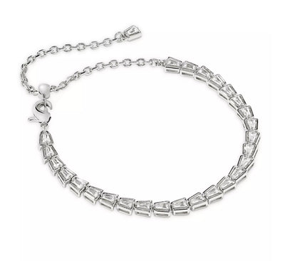 Kendra Scott Bella Tennis Bracelet-14k Gold,Bracelet,Bracelets,Clear CZ,CZ,Jewelry,Kendra Scott,rhodium,Women-Silver-[option4]-[option5]-[option6]-Bella Bliss Boutique in Texas