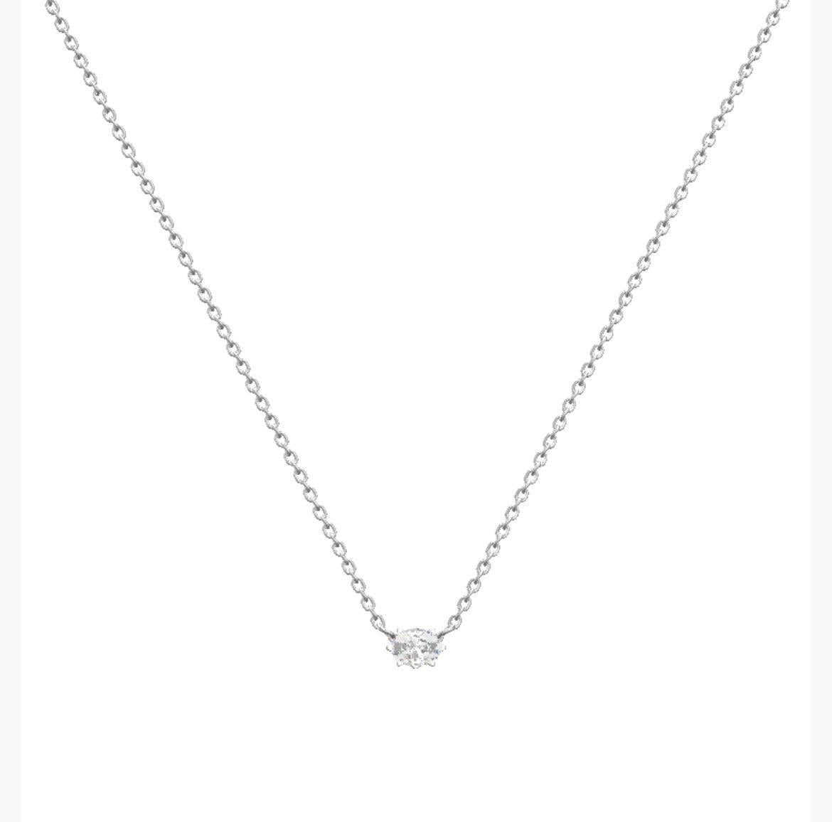 Kendra Scott Cailin Silver Crystal Pendant Necklace-Clear Crystal,Crystal,Jewelry,Kendra Scott,necklace,necklaces,pendent,rhodium,Silver,Sterling Silver,womens-[option4]-[option5]-[option6]-Bella Bliss Boutique in Texas