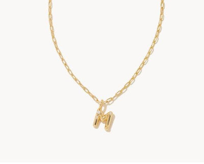 Kendra Scott Crystal Letter Short Pendant necklace-14k Gold,Chain Necklace,Charm Necklace,Jewelry,Kendra Scott,necklace,necklaces,Pendant Necklace,Women,women's-M-[option4]-[option5]-[option6]-Bella Bliss Boutique in Texas