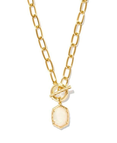 Kendra Scott Daphne Link and Chain Necklace-14k Gold,Chain Necklace,Convertible Necklace,Gifts for Her,gold,Jewelry,Kendra Scott,Link Necklace,Mother of Pearl,necklace,necklaces,Pendant Necklace,Women,women's-[option4]-[option5]-[option6]-Bella Bliss Boutique in Texas