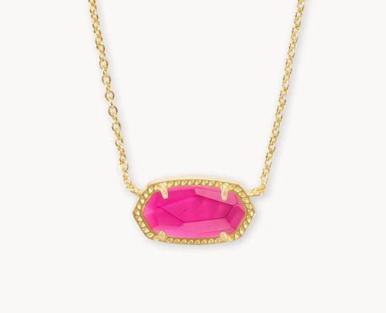 Kendra Scott Elisa Pendant Necklace-14k Gold,Chain Necklace,CZ,drusy,Jewelry,Kendra Scott,Mother of Pearl,necklace,necklaces,Pendant Necklace,Short Necklace,Women,women's-[option4]-[option5]-[option6]-Bella Bliss Boutique in Texas