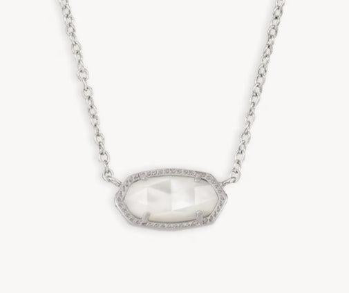 Kendra Scott Elisa Pendant Necklace-Chain Necklace,CZ,dichroic glass,drusy,Jewelry,Mother of Pearl,necklace,necklaces,Pendant Necklace,Short Necklace,Women,women's-[option4]-[option5]-[option6]-Bella Bliss Boutique in Texas