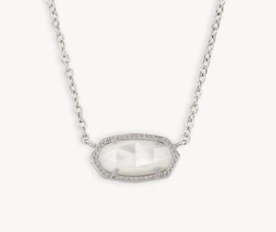 Kendra Scott Elisa Pendant Necklace-Chain Necklace,CZ,dichroic glass,drusy,Jewelry,Mother of Pearl,necklace,necklaces,Pendant Necklace,Short Necklace,Women,women's-[option4]-[option5]-[option6]-Bella Bliss Boutique in Texas