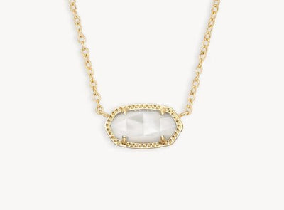 Kendra Scott Elisa Pendant Necklace-14k Gold,Chain Necklace,CZ,drusy,Jewelry,Kendra Scott,Mother of Pearl,necklace,necklaces,Pendant Necklace,Short Necklace,Women,women's-[option4]-[option5]-[option6]-Bella Bliss Boutique in Texas