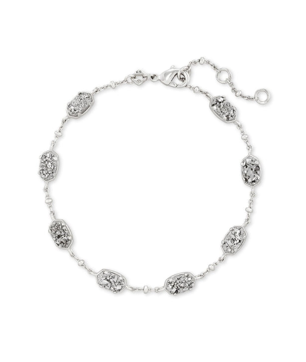 Kendra Scott Emilie Chain Bracelet-adjustable,Bracelet,Bracelets,Chain Bracelet,drusy,Jewelry,Kendra Scott,Link Bracelet,rhodium,Silver,Women,women's-[option4]-[option5]-[option6]-Bella Bliss Boutique in Texas