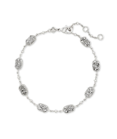 Kendra Scott Emilie Chain Bracelet-adjustable,Bracelet,Bracelets,Chain Bracelet,drusy,Jewelry,Kendra Scott,Link Bracelet,rhodium,Silver,Women,women's-[option4]-[option5]-[option6]-Bella Bliss Boutique in Texas