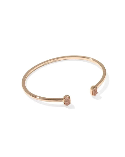 Kendra Scott Emilie Cuff-Bracelet,Bracelets,Cuff Bracelet,drusy,Jewelry,Kendra Scott,Rose Gold,Stack Bracelet,Women-[option4]-[option5]-[option6]-Bella Bliss Boutique in Texas