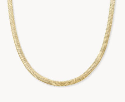 Kendra Scott Kassie Chain Necklace-14k Gold,Chain Necklace,Herringbone,Jewelry,Kendra Scott,necklace,necklaces,Women,women's-[option4]-[option5]-[option6]-Bella Bliss Boutique in Texas
