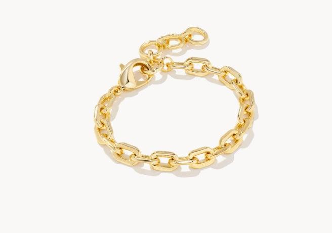 Kendra Scott Korinne Bracelet-14k Gold,Bracelet,Bracelets,Chain Bracelet,gold,Jewelry,Kendra Scott,Link Bracelet,Lobster Claw,Women,women's-[option4]-[option5]-[option6]-Bella Bliss Boutique in Texas