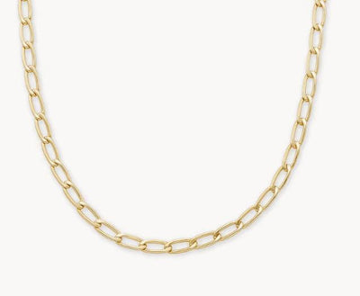 Kendra Scott Merrick Chain Necklace-14k Gold,Chain Necklace,Jewelry,Kendra Scott,Link Necklace,necklace,necklaces,Women,women's-[option4]-[option5]-[option6]-Bella Bliss Boutique in Texas