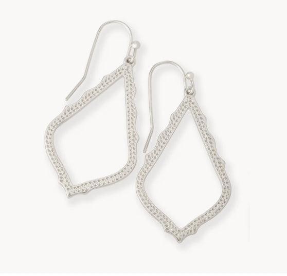 Kendra Scott Sophia Earrings-Dangle Earrings,Earring,Earrings,French Wire Earrings,Jewelry,Kendra Scott,Silver,Women,women's-[option4]-[option5]-[option6]-Bella Bliss Boutique in Texas