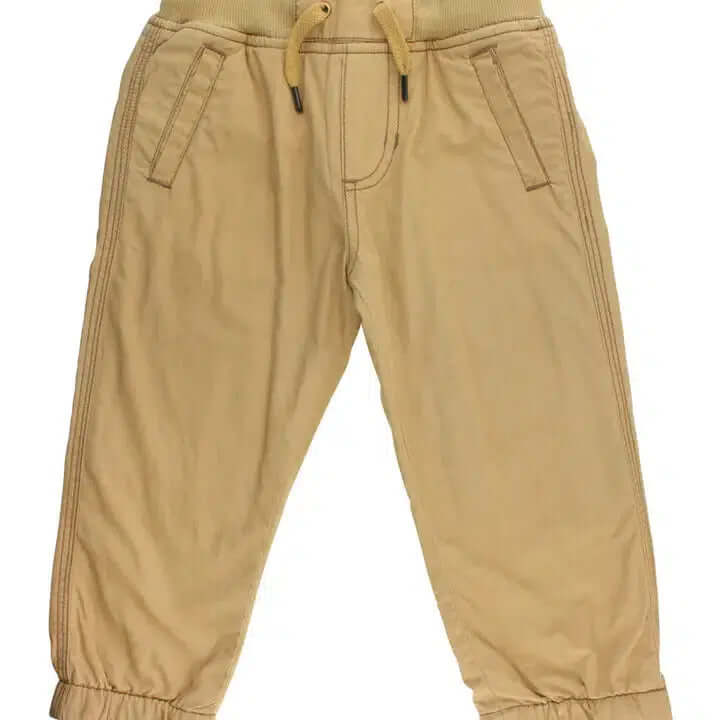 Khaki Chino Joggers-Bottoms,Children & Tweens,children's,Chino,clothing,Infant to 6,Joggers,Khaki-[option4]-[option5]-[option6]-Bella Bliss Boutique in Texas
