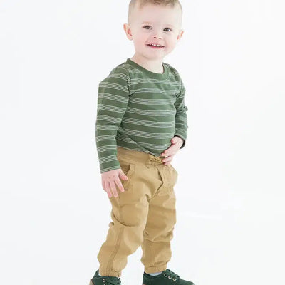 Khaki Chino Joggers-Bottoms, Children & Tweens, children's, Chino, clothing, Infant to 6, Joggers, Khaki-[option4]-[option5]-[option6]-Bella Bliss Boutique in Texas