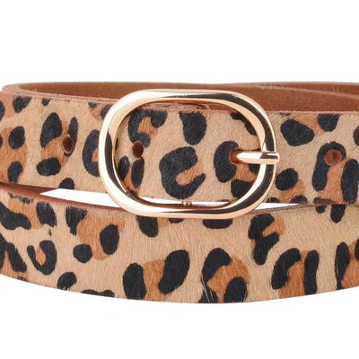 Leopard Print Calf Hair Leather Belt-Accessories, Animal Print, Belt, Belts, Calf Hair, Leather, Leopard Print, Women, women's-S-[option4]-[option5]-[option6]-Bella Bliss Boutique in Texas