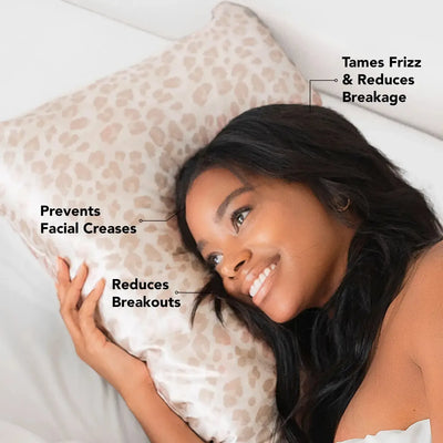 Leopard Satin Pillowcase-Animal Print,gift,Gifts,Gifts for Her,Leopard Print,Pillowcase,Satin,Satin Pillowcase,women's-[option4]-[option5]-[option6]-Bella Bliss Boutique in Texas