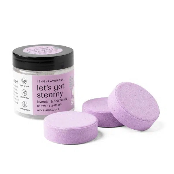 Let's Get Steamy Shower Steamers-Gifts, Jasmine & Vanilla, Lavender & Chamomile, Lemongrass & Citrus, Shower Steamers, Stocking Stuffer-Lavender & Chamomile-[option4]-[option5]-[option6]-Bella Bliss Boutique in Texas