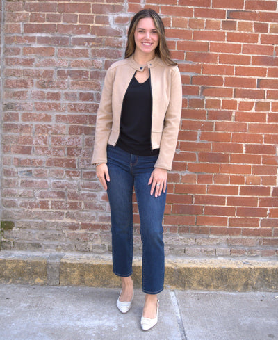 Liverpool Biker Jacket-Biker Jacket,Camel,clothing,jacket,Jackets,Outerwear,Women,women's-[option4]-[option5]-[option6]-Bella Bliss Boutique in Texas