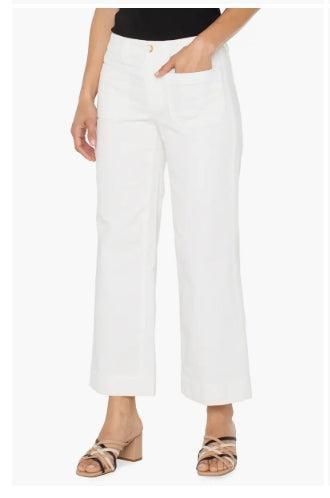 Liverpool Corduroy Crop Wide Leg-Ankle Pants,Bottoms,clothing,Corduroy,Crop,Crop Flare,Cropped,Liverpool,Pants,Patch Pockets,Women,women's-2-[option4]-[option5]-[option6]-Bella Bliss Boutique in Texas