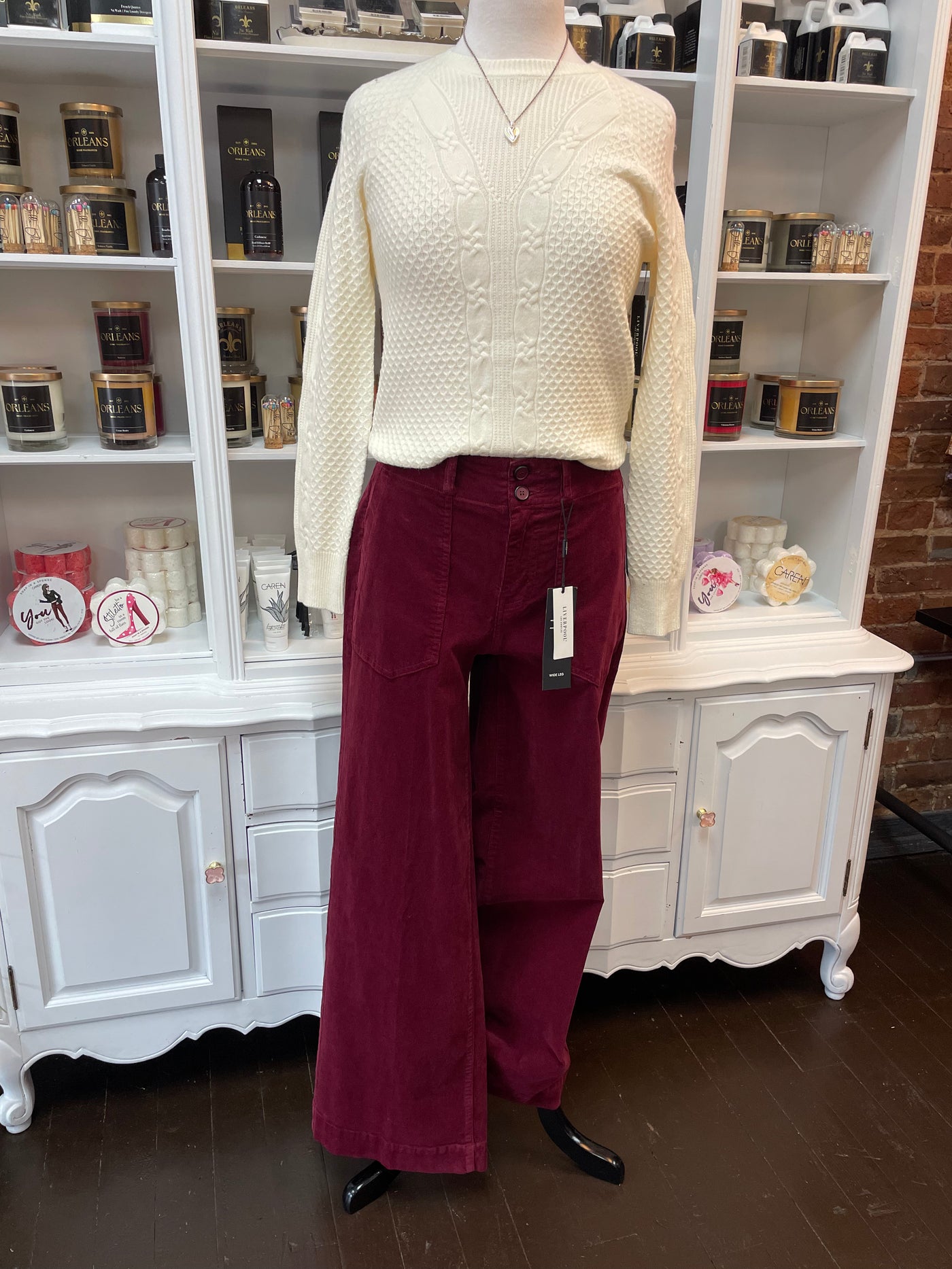 Liverpool Corduroy Wide Leg With Utility Pockets-Bottoms,clothing,denim,Flared Bottom,Liverpool,Mid Rise,Stretch,Trouser,Wide Leg,Women,women's-[option4]-[option5]-[option6]-Bella Bliss Boutique in Texas