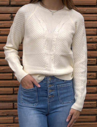 Liverpool Crew Neck Raglan Sweater-Alabaster,clothing,Crew Neck,Liverpool,raglan,Raglan Sleeves,Sweater,Sweaters,Top,Tops,Women,women's-[option4]-[option5]-[option6]-Bella Bliss Boutique in Texas