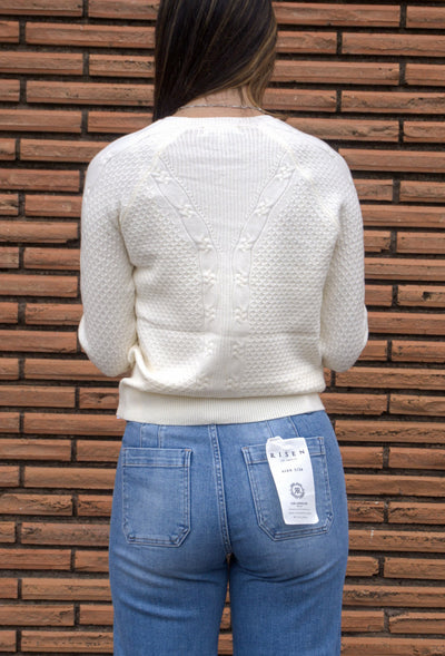 Liverpool Crew Neck Raglan Sweater-Alabaster,clothing,Crew Neck,Liverpool,raglan,Raglan Sleeves,Sweater,Sweaters,Top,Tops,Women,women's-[option4]-[option5]-[option6]-Bella Bliss Boutique in Texas