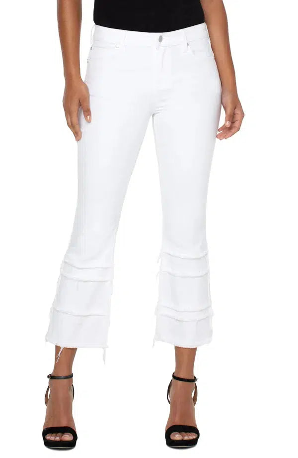 Liverpool Hannah Crop Flare w/Crop Hem-Bone White,Bottoms,clothing,Crop Flare,Crop Hem,denim,Hannah,Jeans,Pants,White Denim,Women,women's-[option4]-[option5]-[option6]-Bella Bliss Boutique in Texas