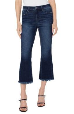 Liverpool Hannah Cropped Flare Capri-Bottoms,Capri,clothing,Crop Flare,Cropped,Cut Hem,denim,Hannah,Humphreys,Jeans,Pants,Sale,Women,women's-12/31-[option4]-[option5]-[option6]-Bella Bliss Boutique in Texas