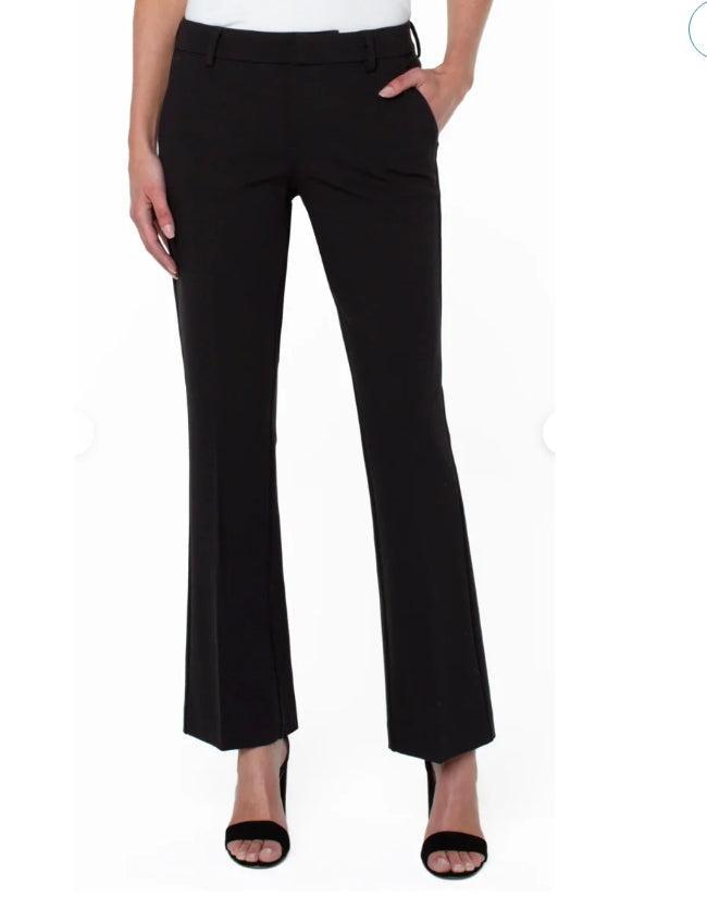 Liverpool Kelsey Knit Flare Trousers-Black,Bottoms,clothing,Curvy,Flare,Flared,Kelsey,Luxe Stretch,Pants,Sale,Women,women's,Woven-[option4]-[option5]-[option6]-Bella Bliss Boutique in Texas