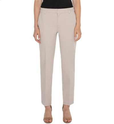 Liverpool Kelsey Knit Trousers-Black,Black/Tan,Bottoms,clothing,Kelsey,Knit Trousers,Lattice Plaid,Navy/Grey,Pants,plaid,Sale,Stone Tan,Tartan,Women,women's-[option4]-[option5]-[option6]-Bella Bliss Boutique in Texas
