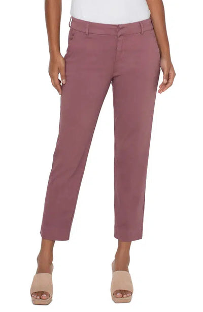 Liverpool Kelsey Trousers w/Side Slit-Bottoms,clothing,Kelsey,Pants,Sale,Side Slit,Victorian Mauve,Women,women's-2/26-[option4]-[option5]-[option6]-Bella Bliss Boutique in Texas
