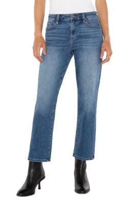 Liverpool Kennedy Crop Straight Leg Jeans-Bottoms,clothing,Crop,Crop Hem,Cropped,denim,Jeans,Kennedy,McAllaster,Straight Jeans,Women,women's-2/26-[option4]-[option5]-[option6]-Bella Bliss Boutique in Texas