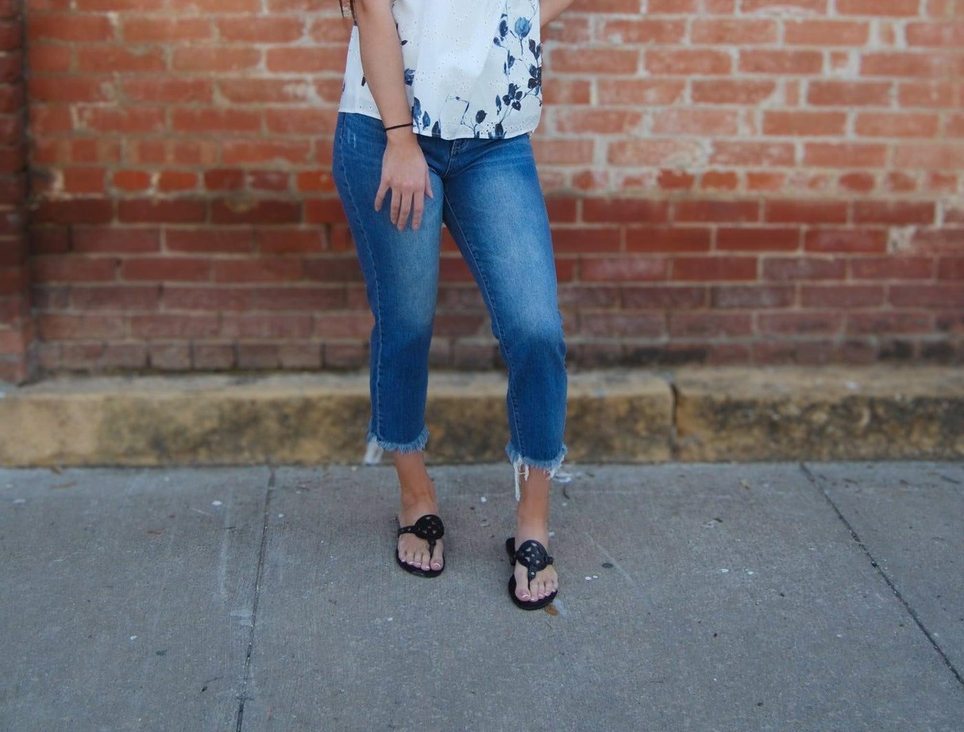 Liverpool Liv Non-Skinny Skinny Jeans w/Fray Hem-Barkshed,Bottoms,clothing,Crop,Crop Hem,Cropped,denim,Fray Hem,Fray Hem Detail,Frayed Edge,Frayed Hem,Jeans,Non-Skinny Skinny,Non-Skinny Skinny Jeans,Women,women's-2/26-[option4]-[option5]-[option6]-Bella Bliss Boutique in Texas
