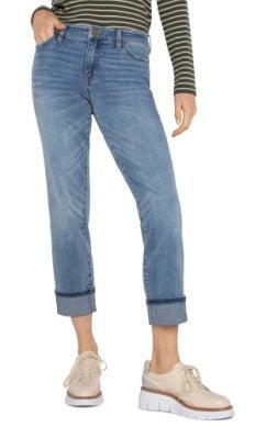 Liverpool Marley Girlfriend Cuffed Jeans-Bottoms,clothing,Cuffed,Cuffed Jeans,denim,Girlfriend,Girlfriend Jeans,Jeans,Marley,Vineland,Women,women's-[option4]-[option5]-[option6]-Bella Bliss Boutique in Texas